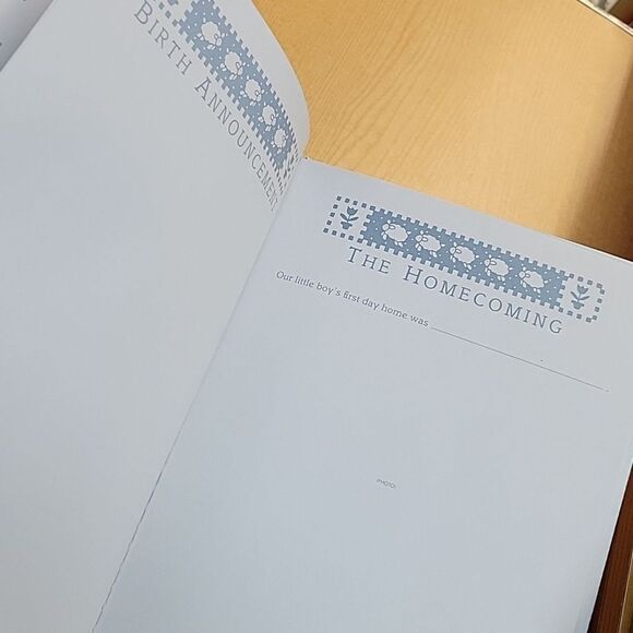 Hallmark Baby Boy Memory Book Craft Paper And Stickers - Picture 7 of 16